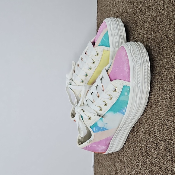 Keds Shoes - Keds × Kate Spade New York Triple Kick Rainbow Sneakers Sz 8 Womens Distressed